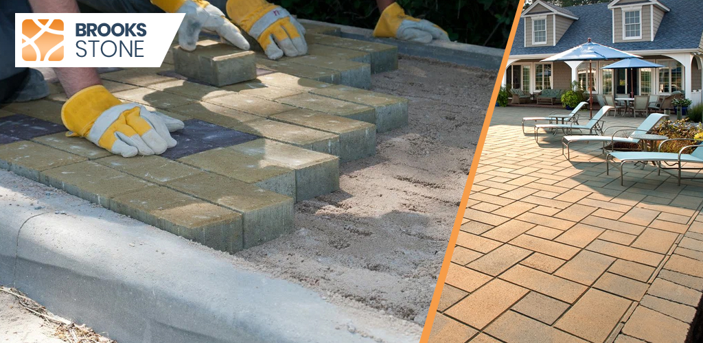 Correct technique for laying pavers